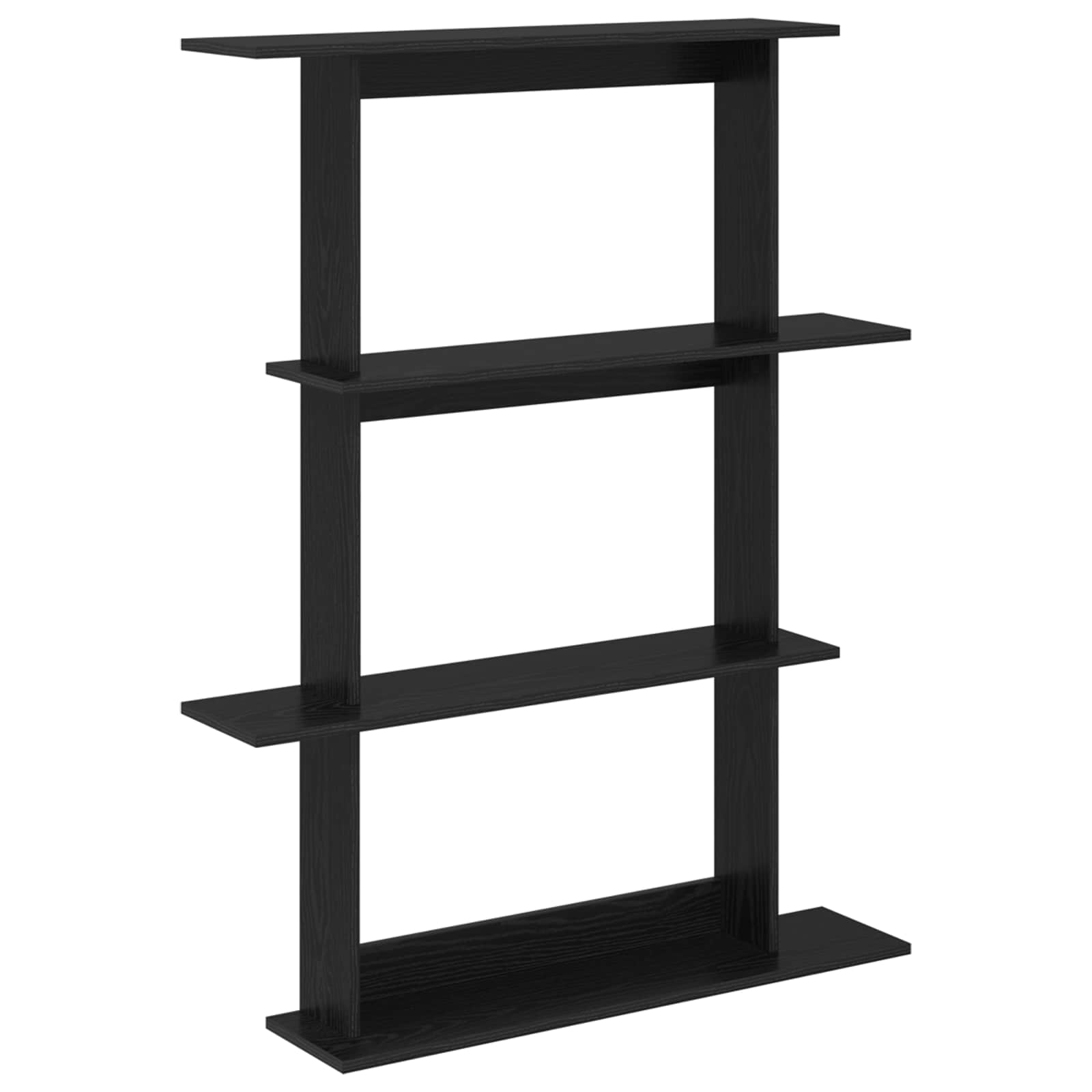 Prateleira de parede carvalho preto 100 x 20 x 126 cm