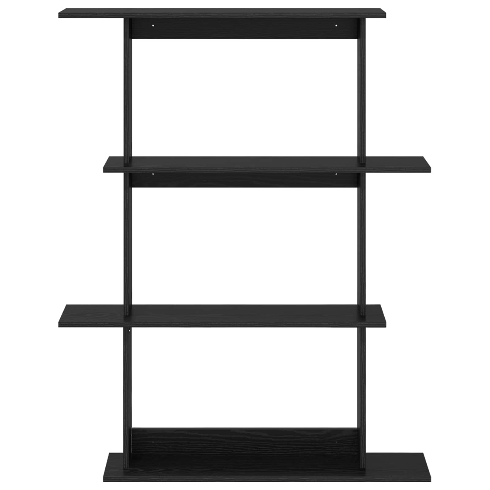 Prateleira de parede carvalho preto 100 x 20 x 126 cm