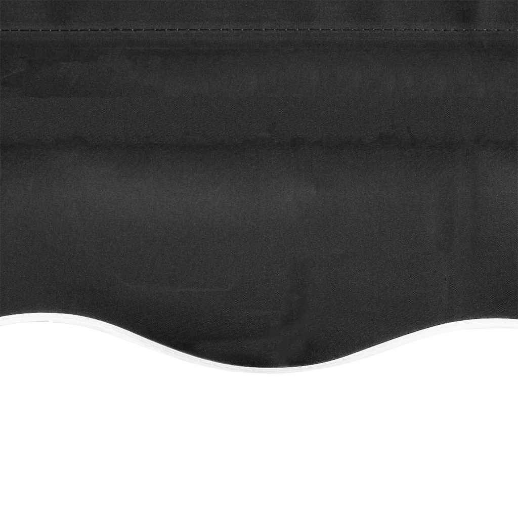 Tecido de substituição para toldo cinzento 300x250 cm poliéster
