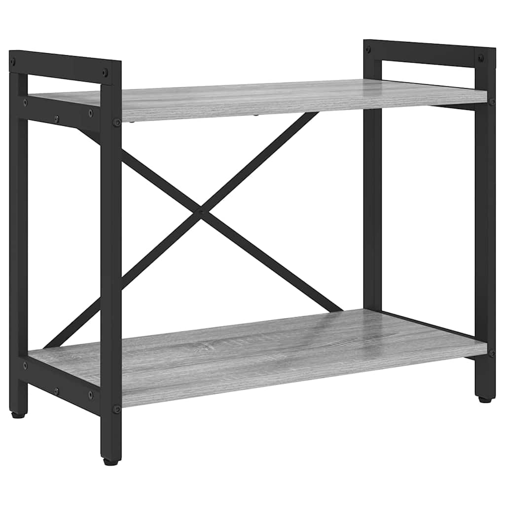Estante 60 x 30 x 50 cm derivados de madeira sonoma cinzento