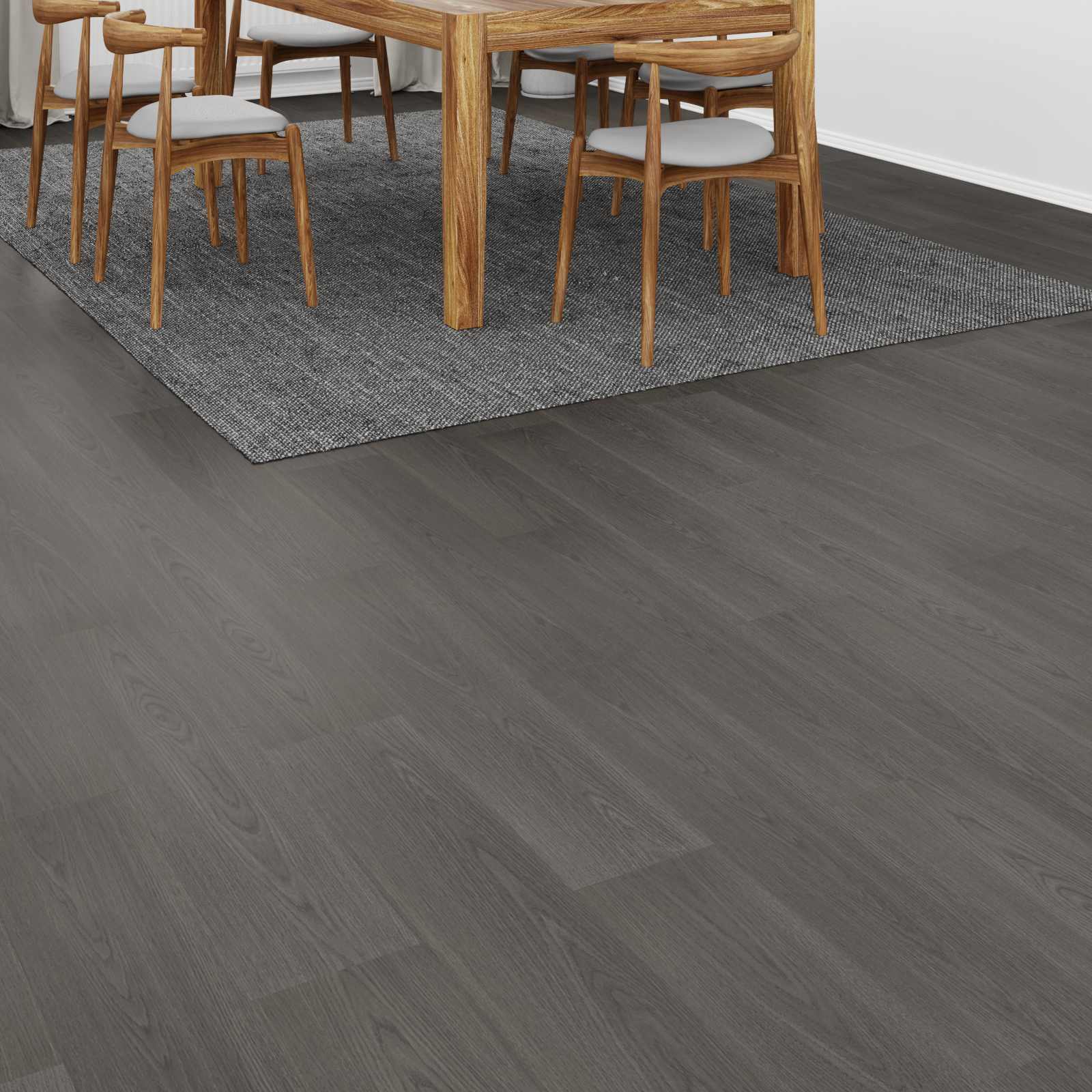 Piso laminado cinza quente 101 x 20 x 0,8 cm 5 unid.