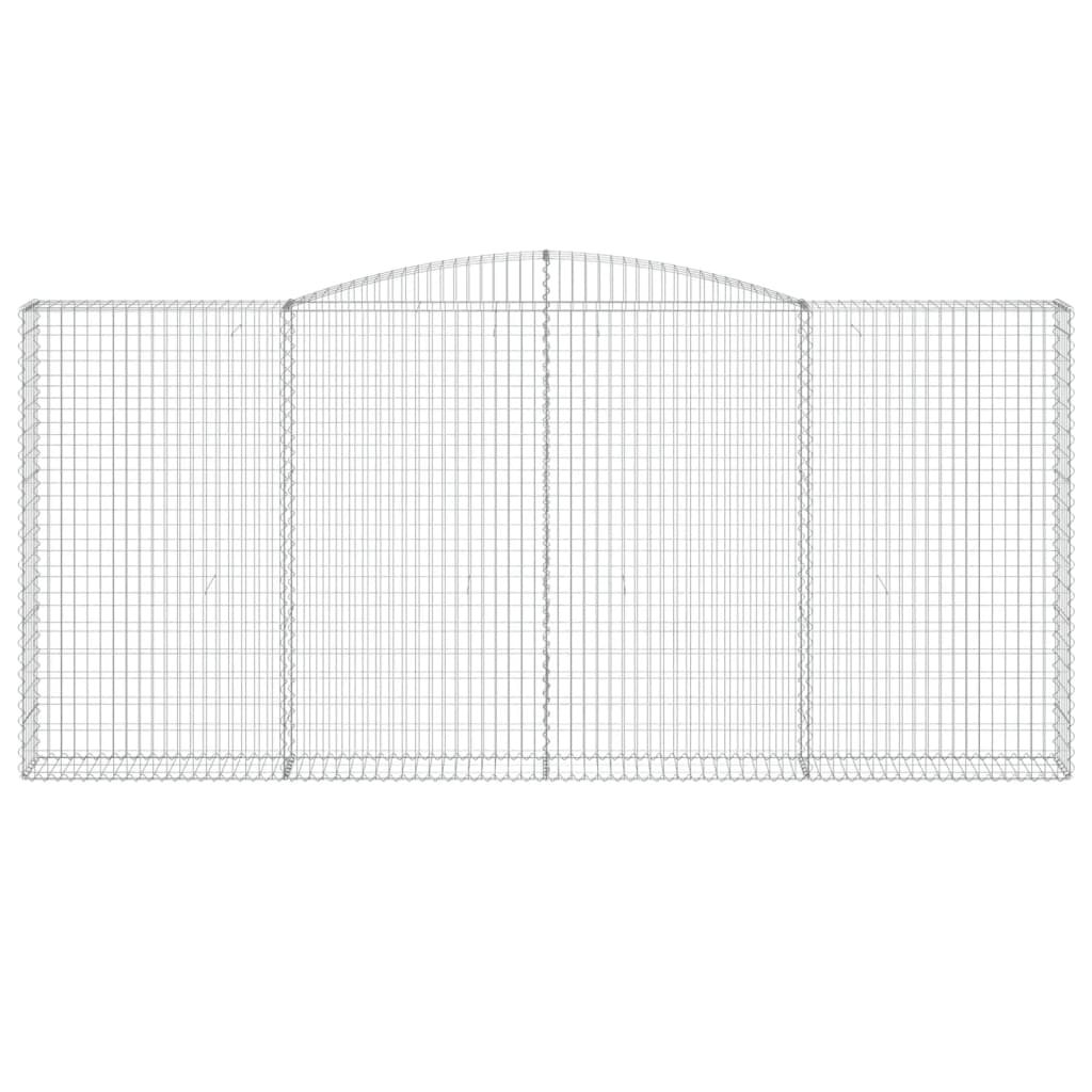 Cestos gabião arqueados 6pcs 400x30x180/200cm ferro galvanizado