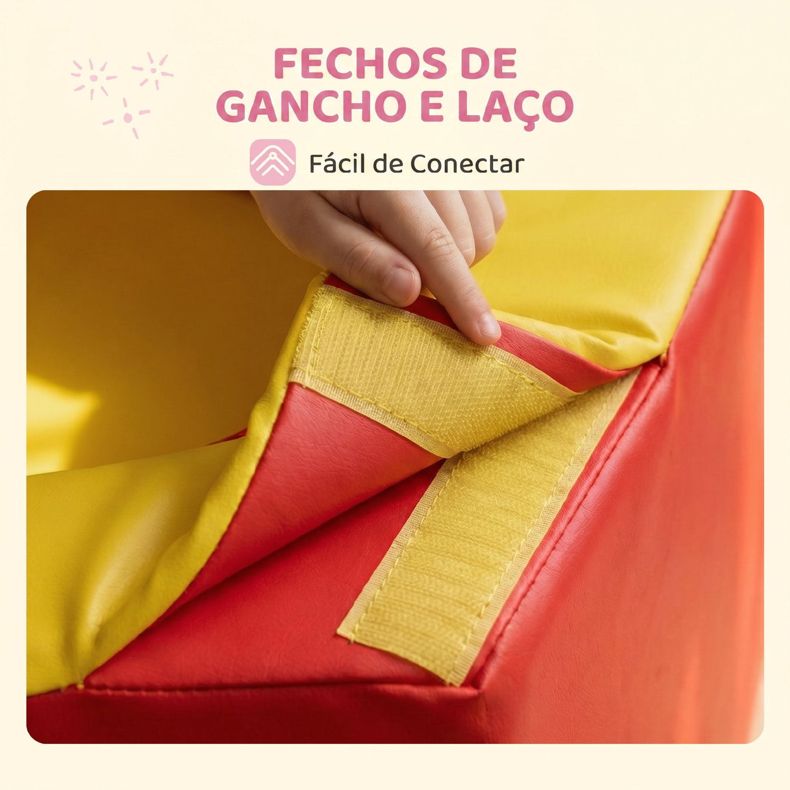 Conjunto de 6 blocos de espuma para crianças de 18-36 meses brinquedo educativo de construção 150x100x24cm multicor