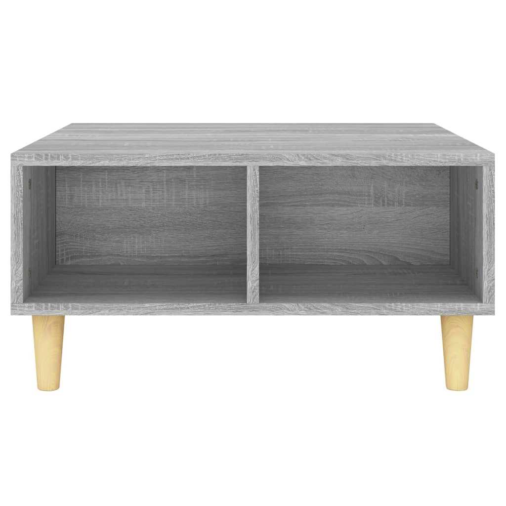 Mesa de centro 60x60x30 cm aglomerado cor sonoma cinzento