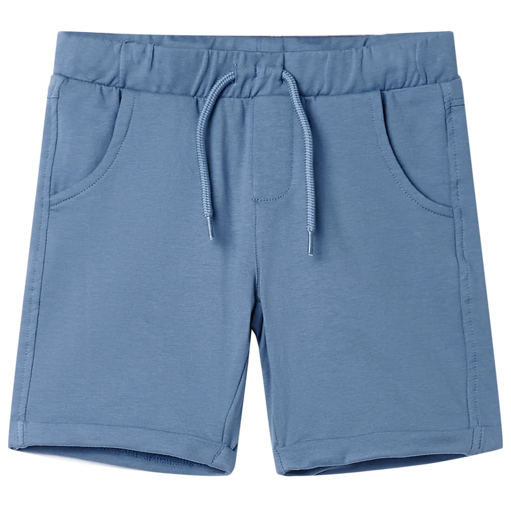 Calções de criança com cordão azul-escuro 92