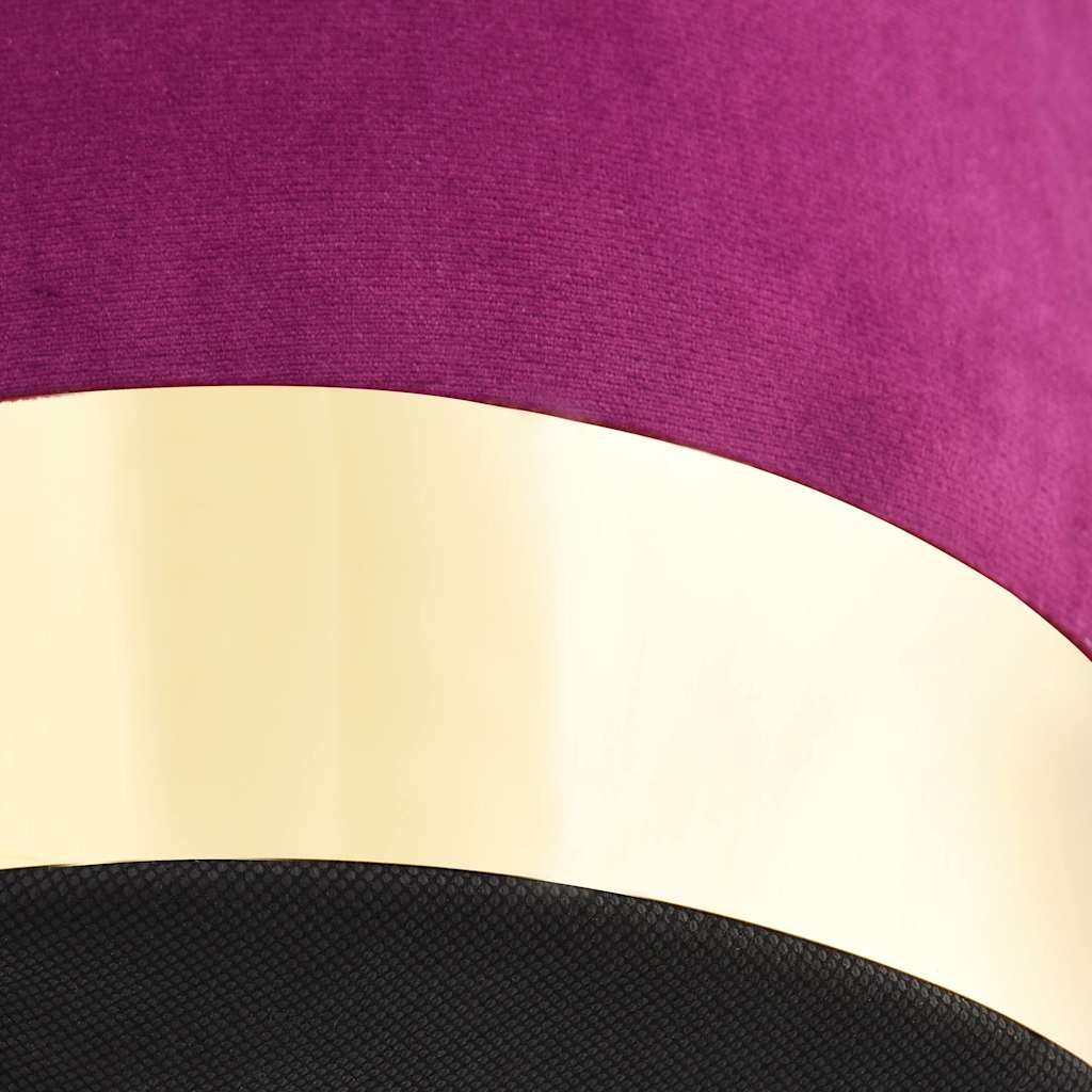 Banco 28 x 36 cm veludo roxo e dourado