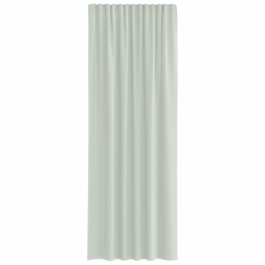 Cortinas de voile com bolsos para varão 2 pcs cinzento-claro