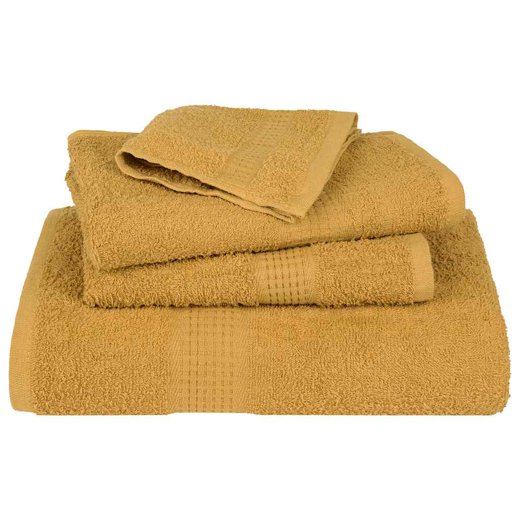Toalhas de bidé frogn 2 pcs 30x50 cm 360 g/m² ouro