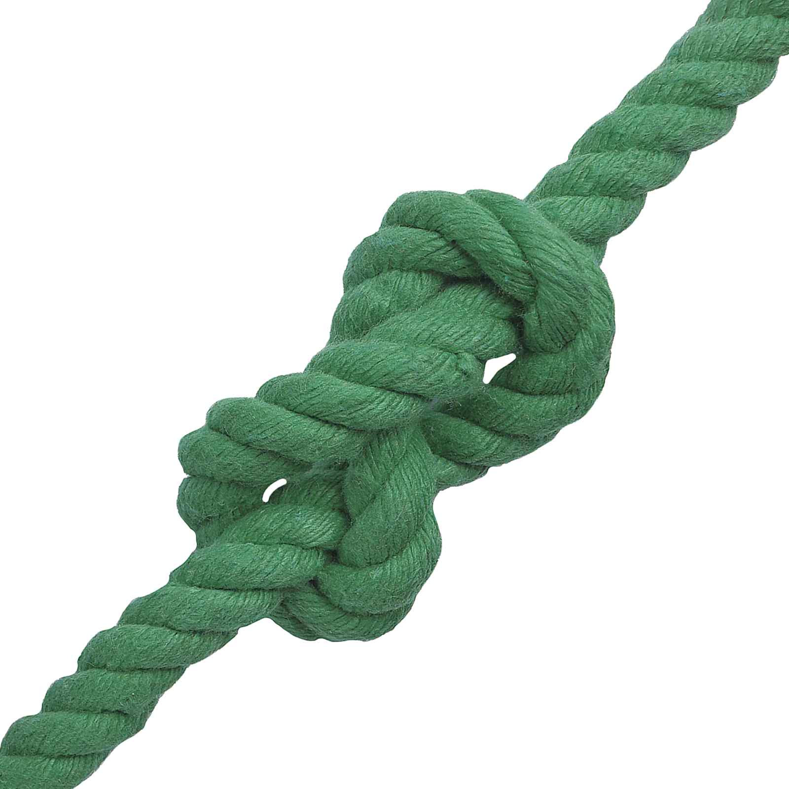 Corda de algodão 14 mm 100 m verde 100% algodão