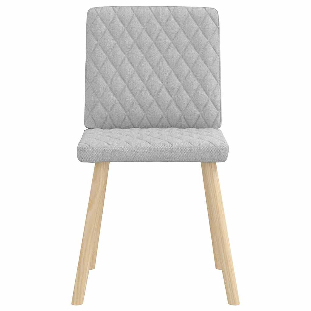 Cadeiras de jantar 2 pcs tecido cinza nuvem