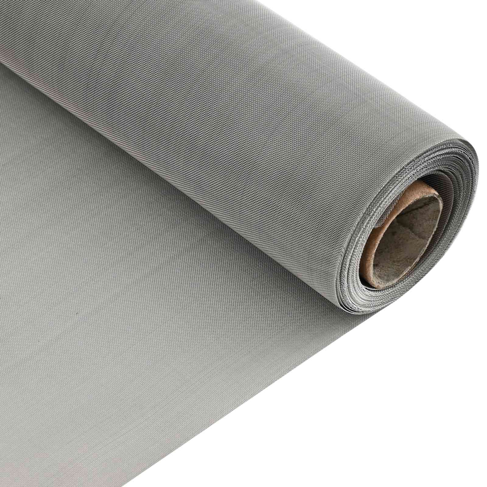 Tela de malha 100 x 1000 cm 60 mesh aço inoxidável 201 prateado