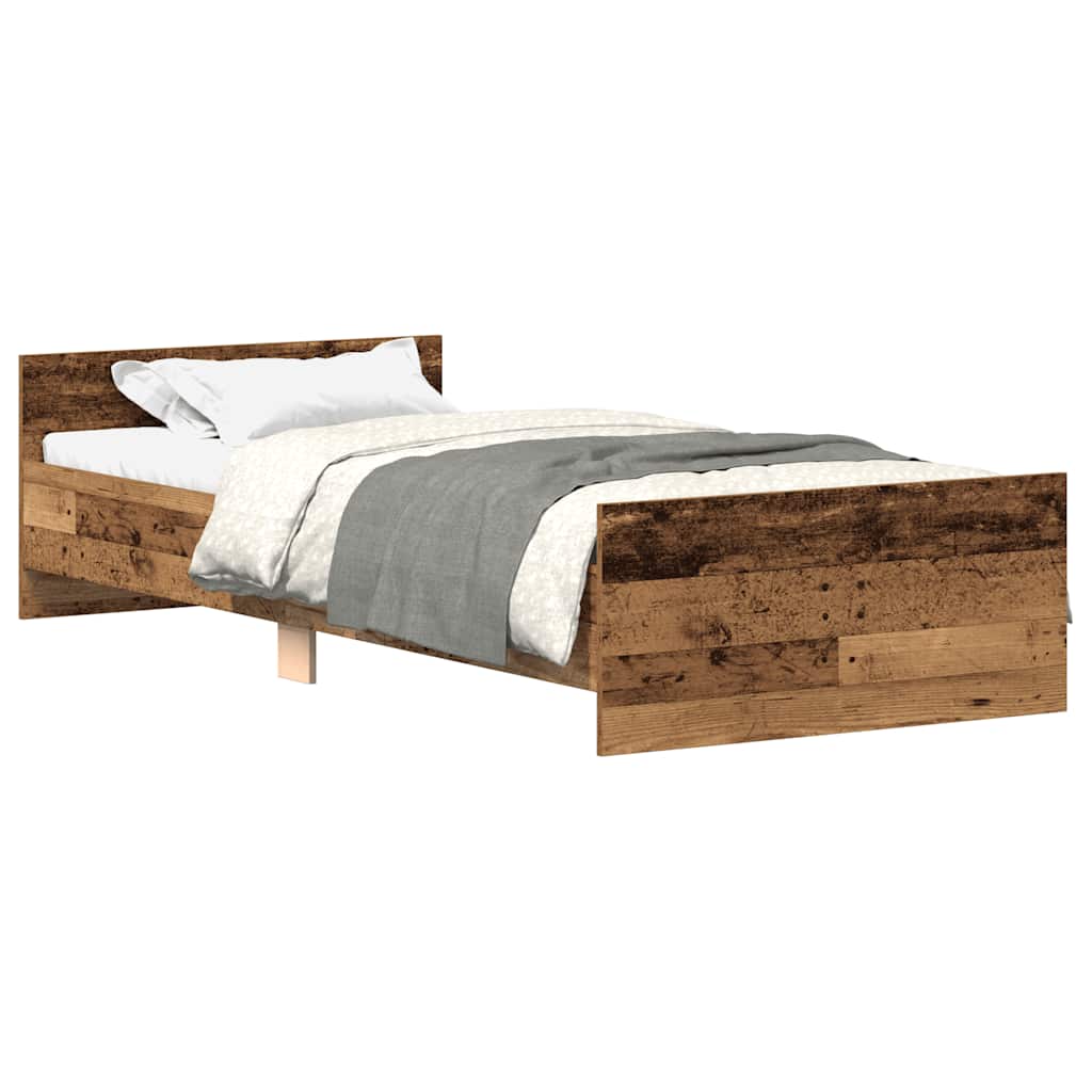 Estrutura de cama sem colchão 90x190cm derivados de madeira