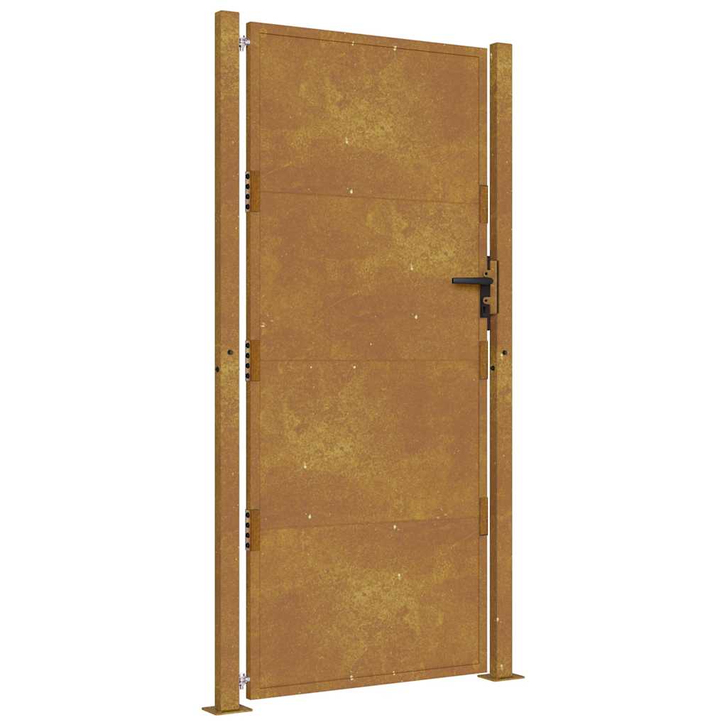 Portão de jardim 100x200 cm aço corten