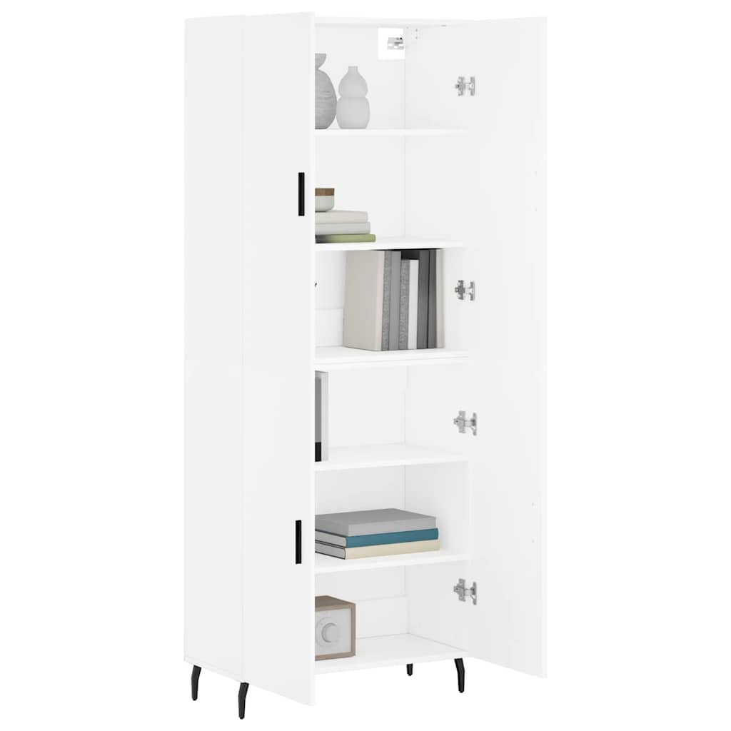 Armário alto 69,5x34x180 cm derivados de madeira branco