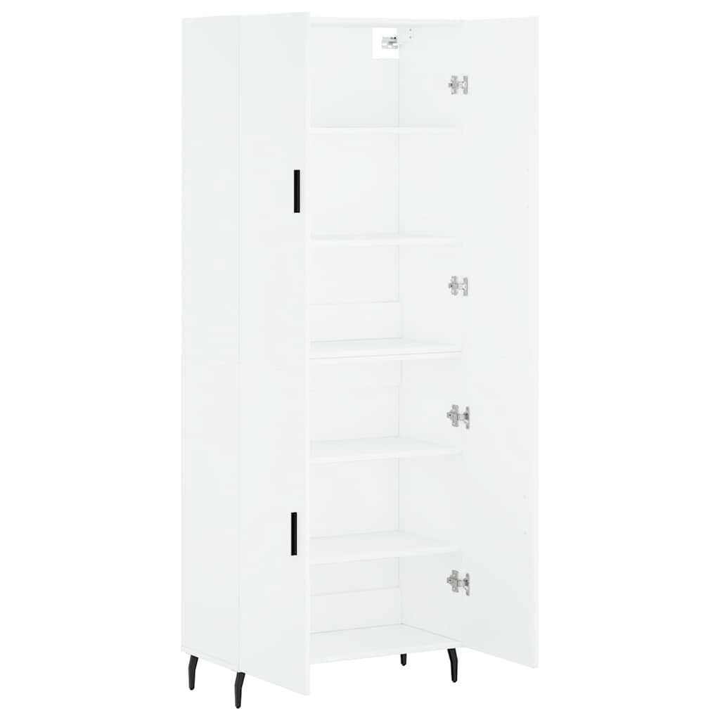Armário alto 69,5x34x180 cm derivados de madeira branco