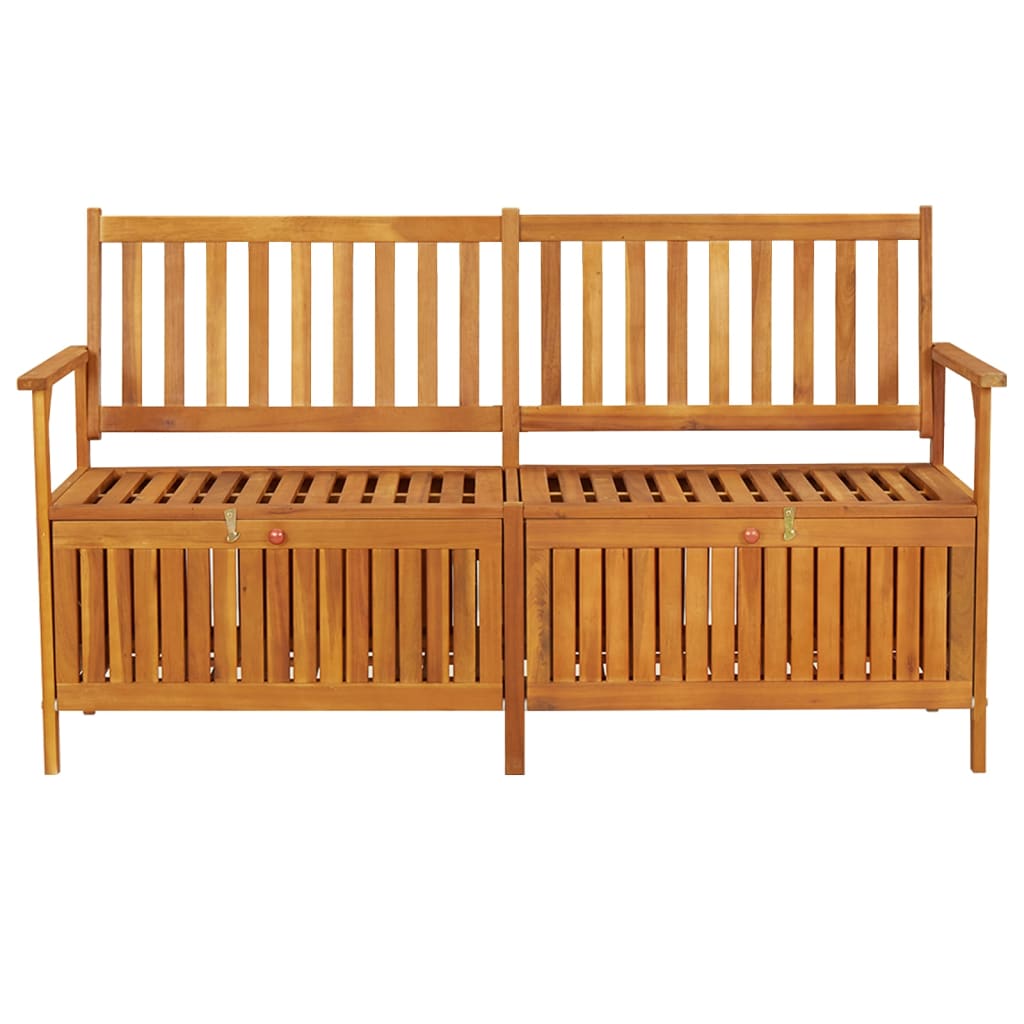 Banco de arrumação 148 cm madeira de acácia maciça