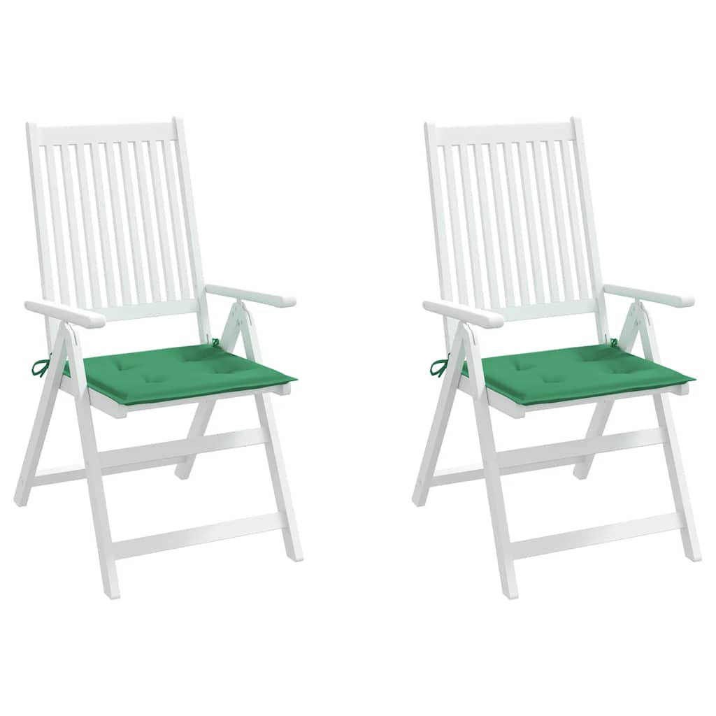 Almofadões p/ cadeiras jardim 2pcs 40x40x4 cm oxford verde