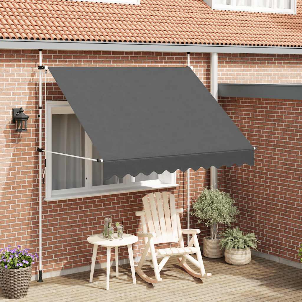Toldo retrátil manual 250 cm antracite