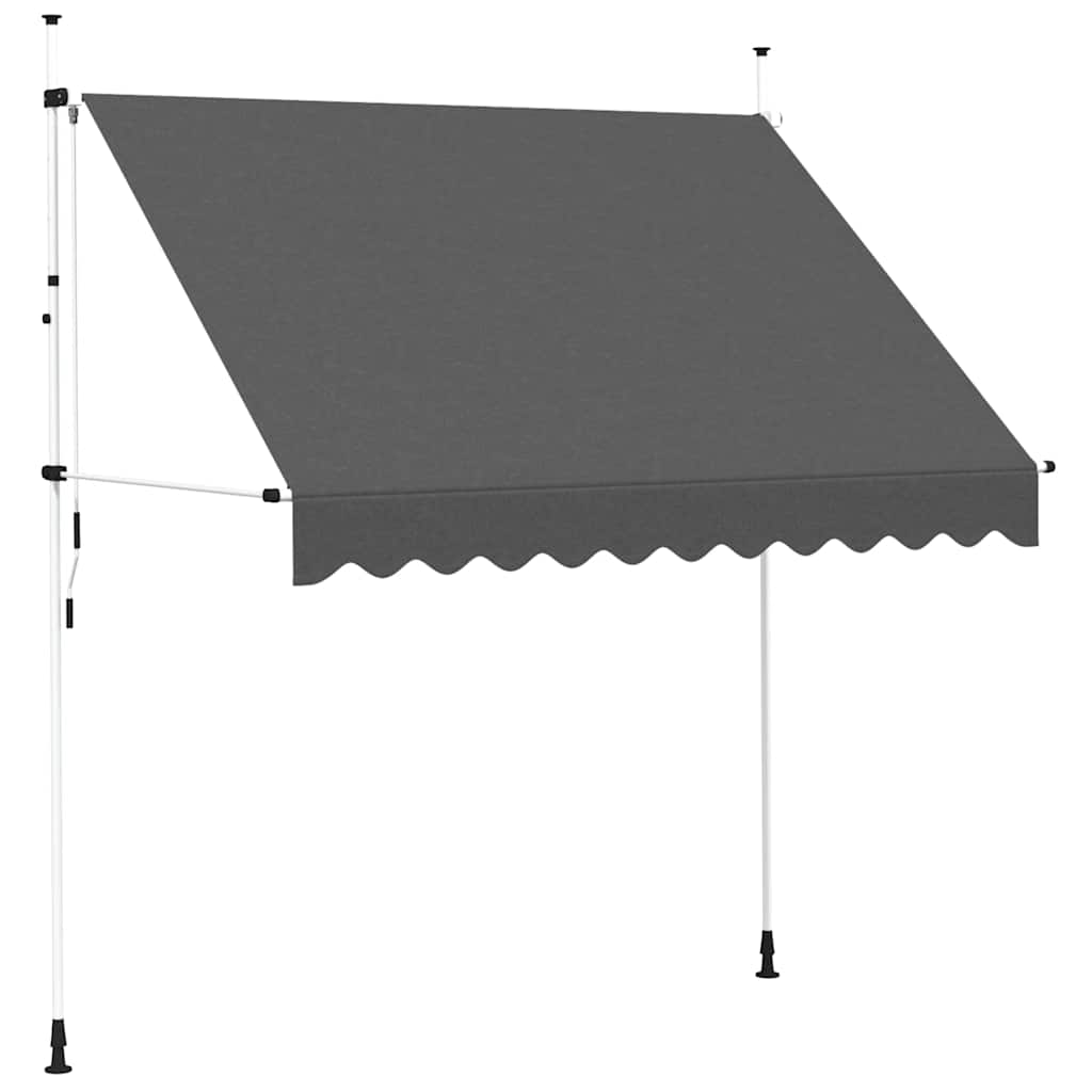 Toldo retrátil manual 250 cm antracite