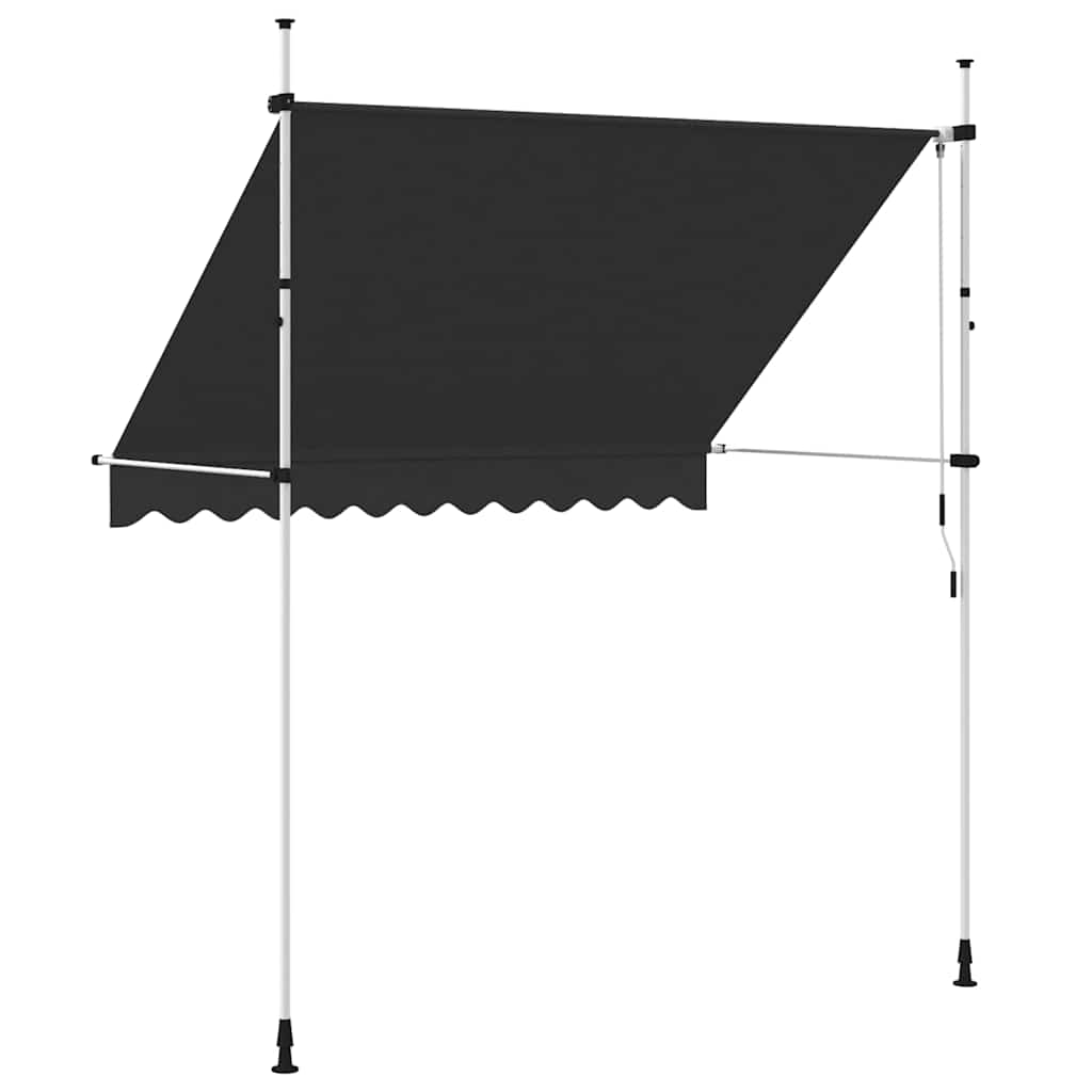 Toldo retrátil manual 250 cm antracite
