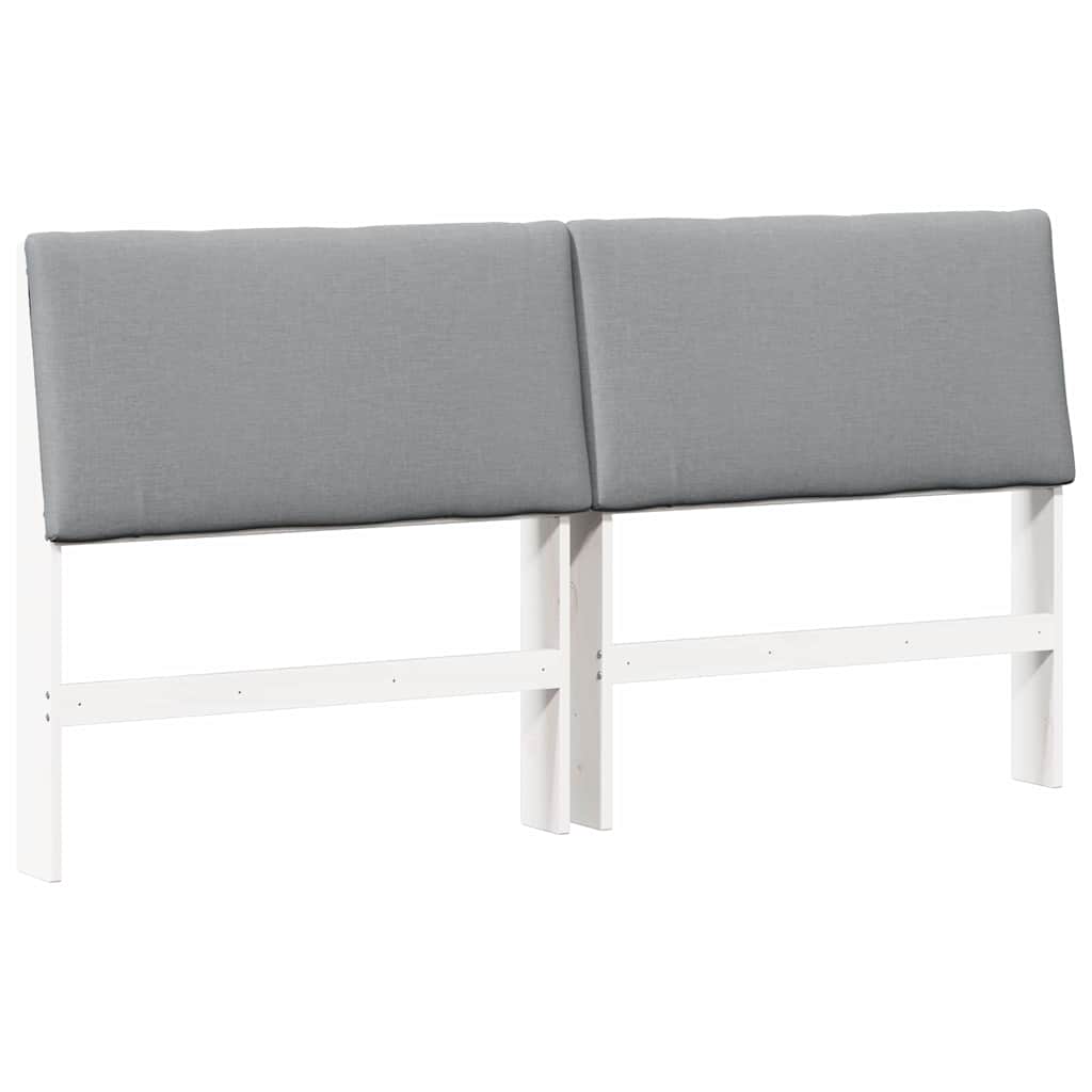 Cabeceira estofada cinzento-claro 200 cm