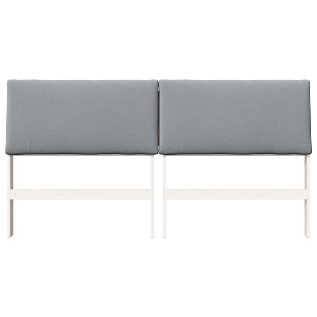Cabeceira estofada cinzento-claro 200 cm