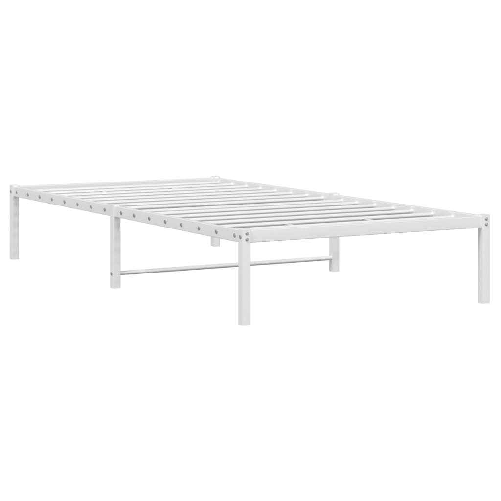 Estrutura de cama 107x203 cm metal branco