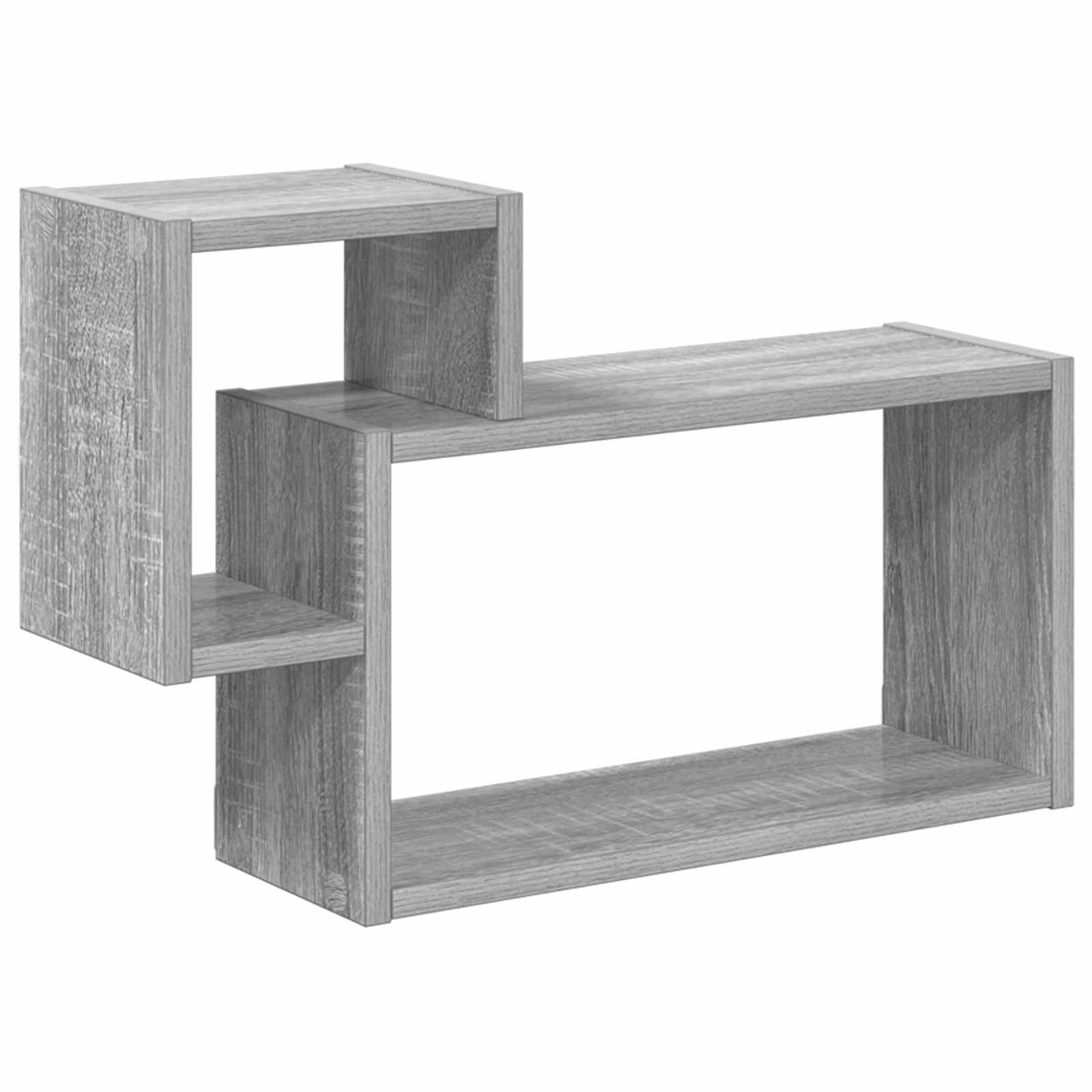 Prateleira de parede montagem na parede sonoma cinzento