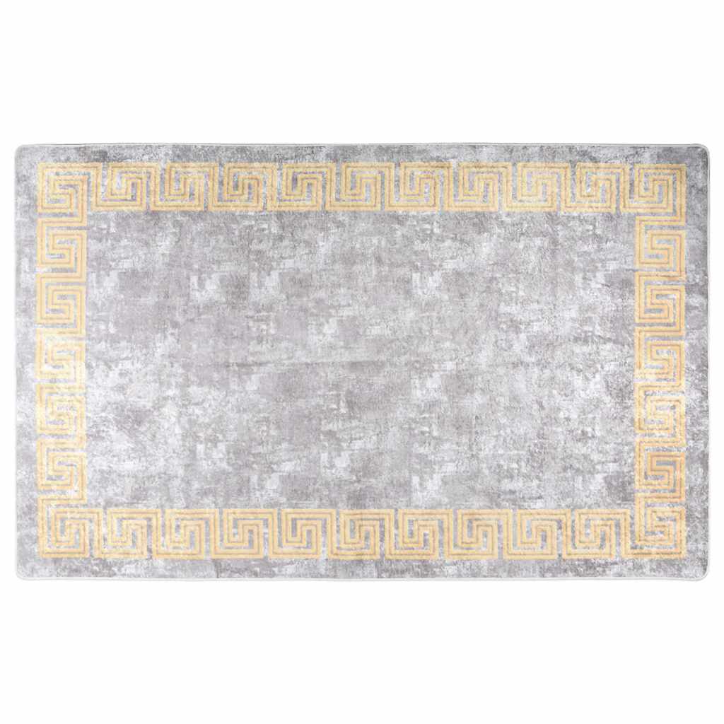 Tapete lavável 160x230 cm cinzento