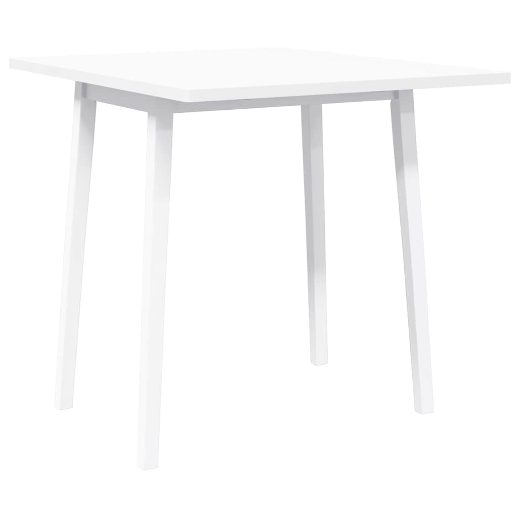 Mesa de jantar madeira seringueira maciça branco