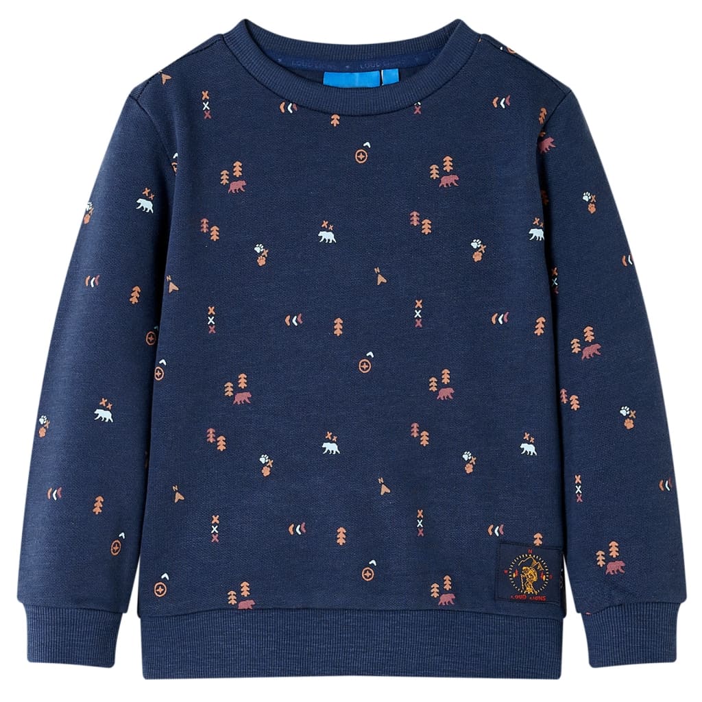 Sweatshirt para criança azul-marinho mesclado 116