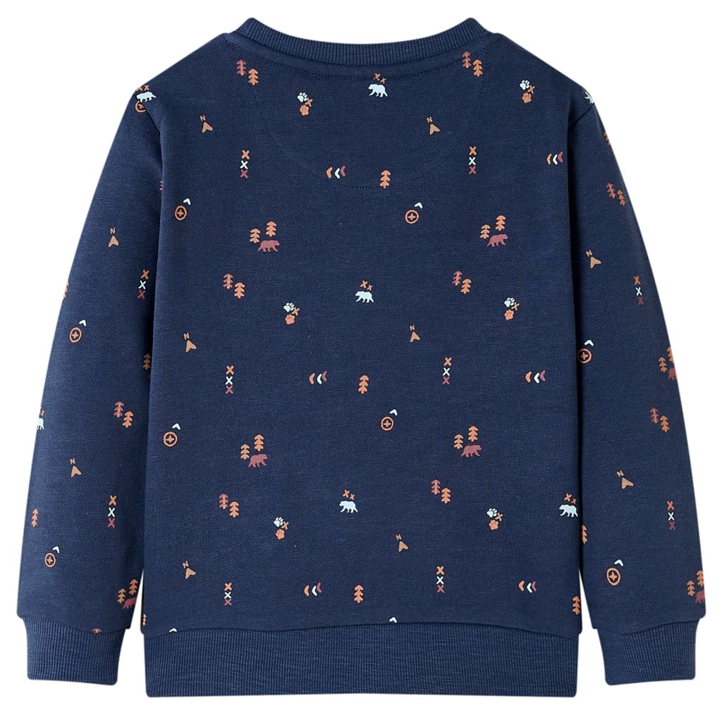 Sweatshirt para criança azul-marinho mesclado 116