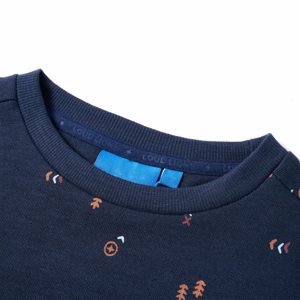 Sweatshirt para criança azul-marinho mesclado 116