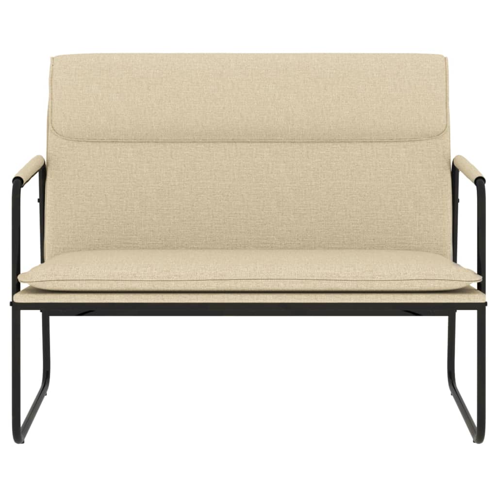 Banco 100x64x80 cm tecido cor creme