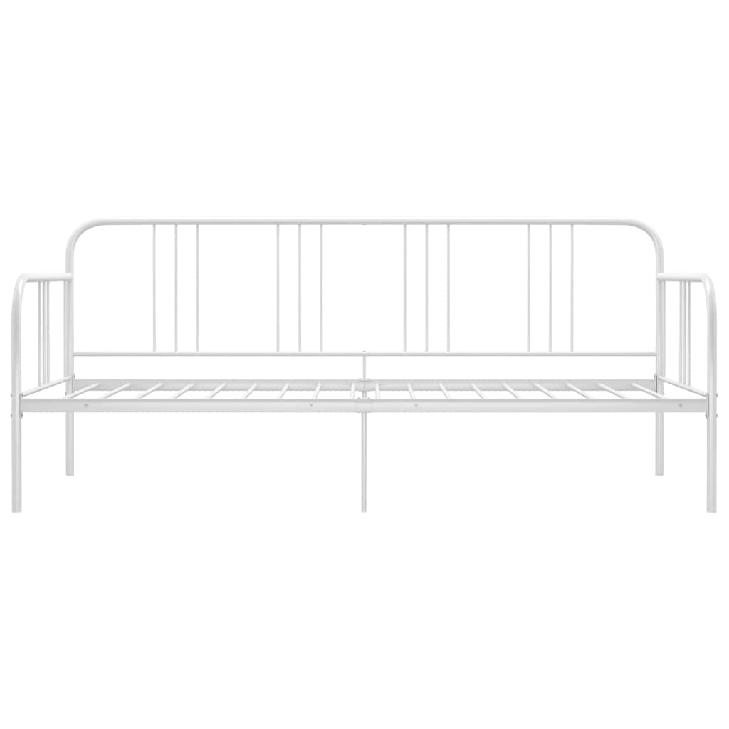 Sofá-cama 90x200 cm metal branco
