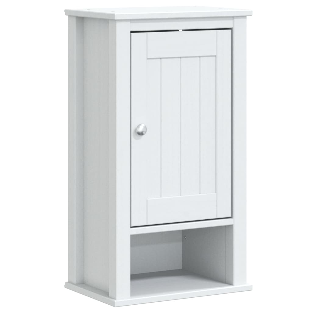 4 Pcs conjunto de móveis para wc berg pinho maciço branco