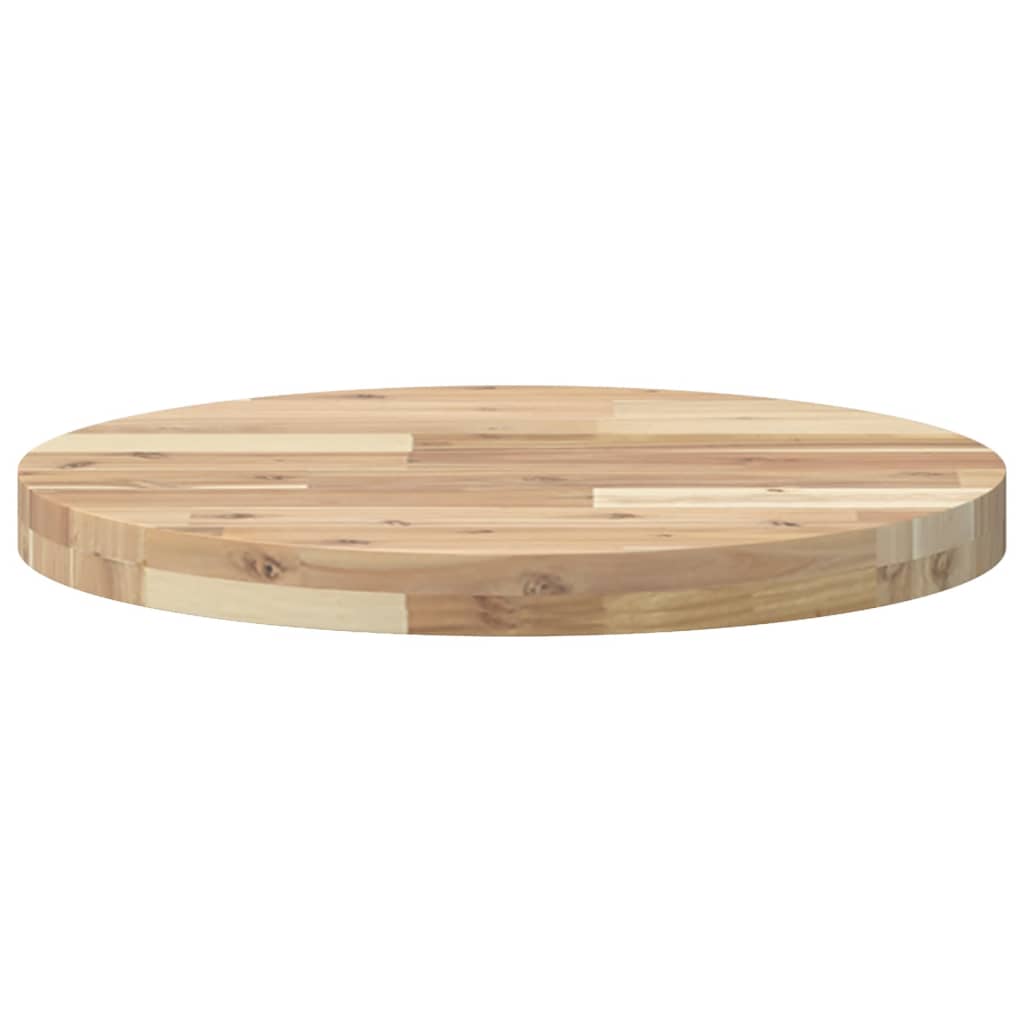 Tampo de mesa redondo ø50x4 cm madeira de acácia maciça