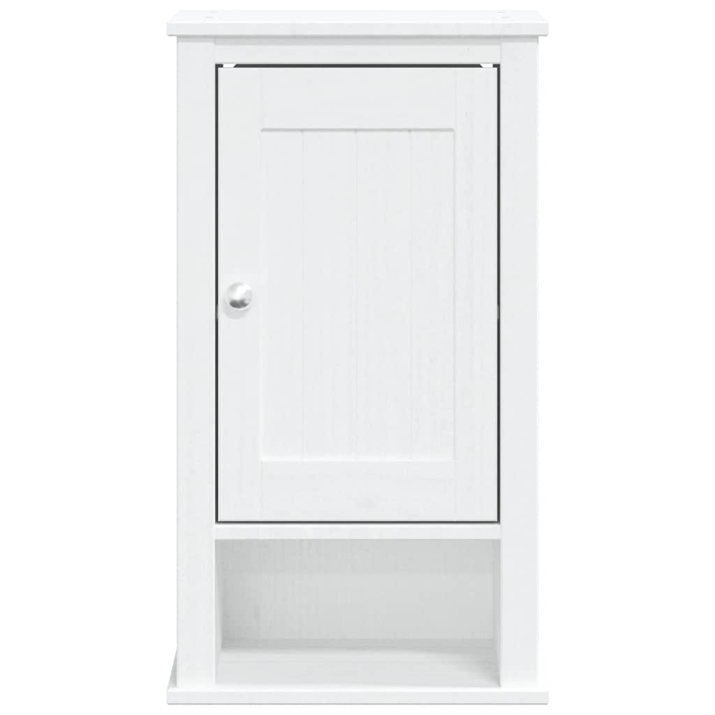Móvel de parede p/ wc berg 40x27x71,5 cm pinho maciço branco