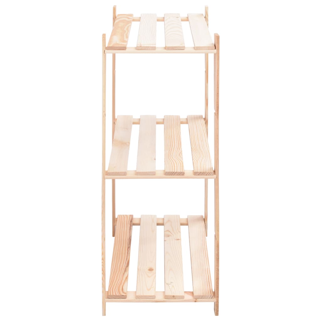Unidade arrumação c/ 3 prateleiras 80x38x90 cm pinho 150 kg