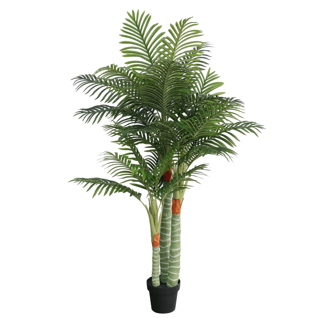 Palmeira artificial com 3 troncos 180 cm PP verde