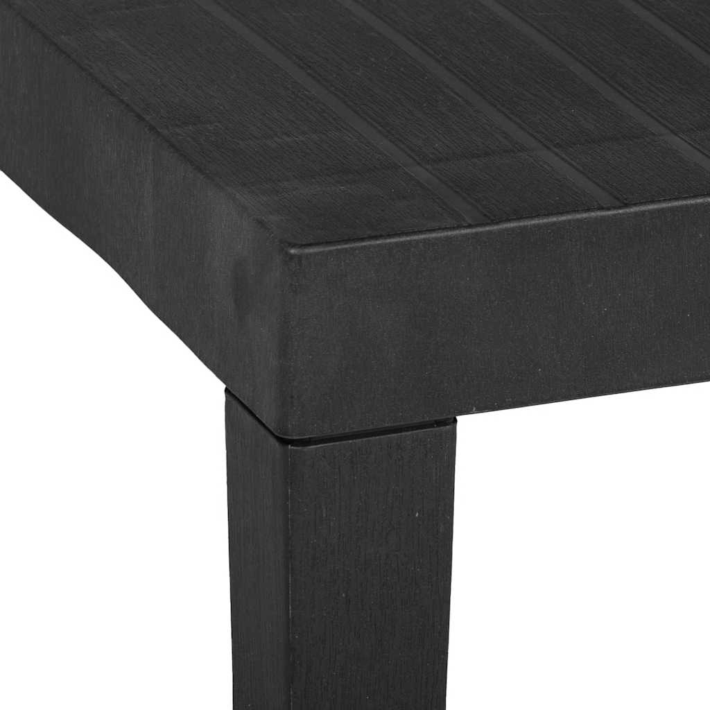 Mesa de jardim 79x65x72 cm plástico cinzento