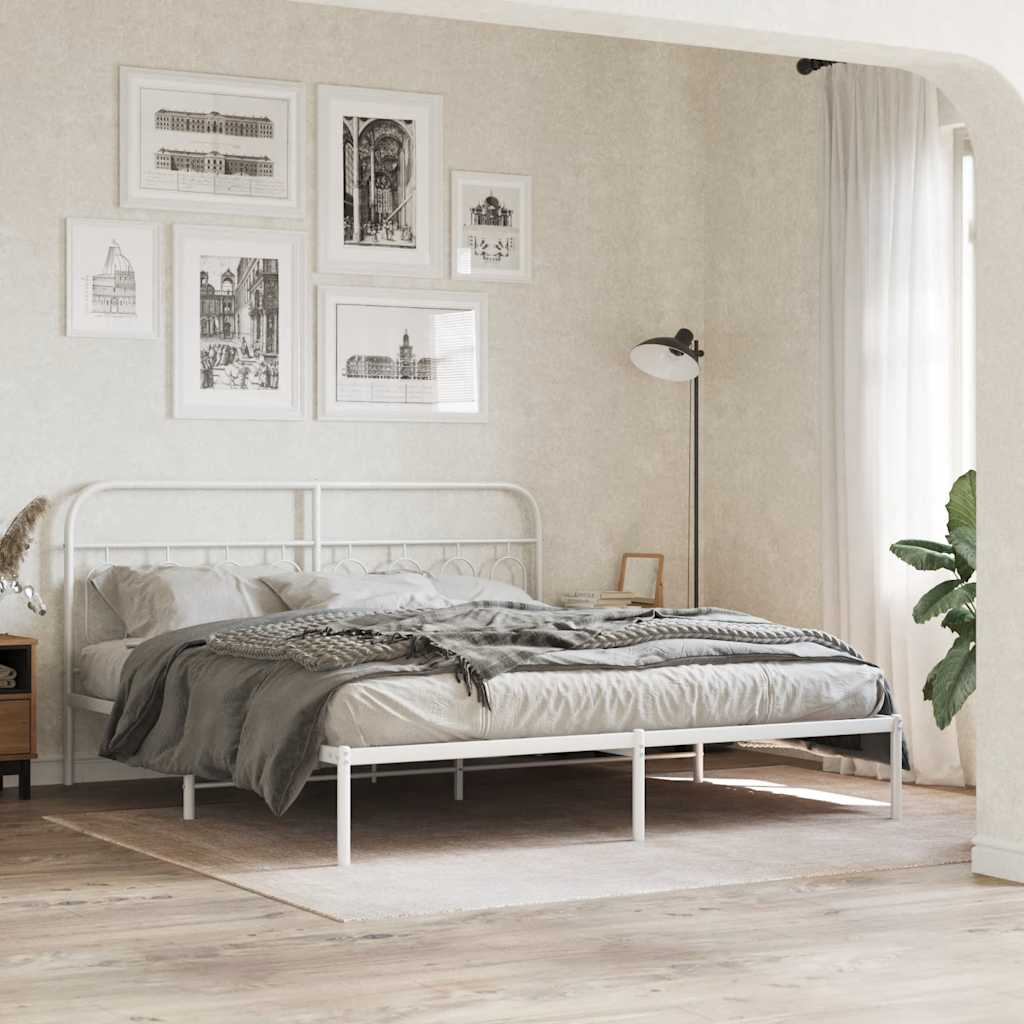 Cabeceira de substituição 183 cm metal branco