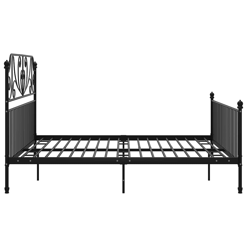 Estrutura de cama 180x200 cm metal preto