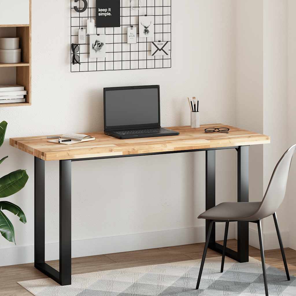 Tampo de mesa retangular 120x60x4 cm madeira de acácia maciça