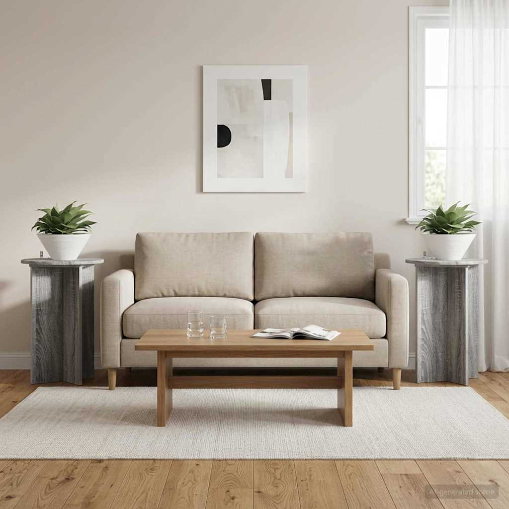 Suporte para plantas 2 unid. sonoma cinzento ø40 x 60 cm