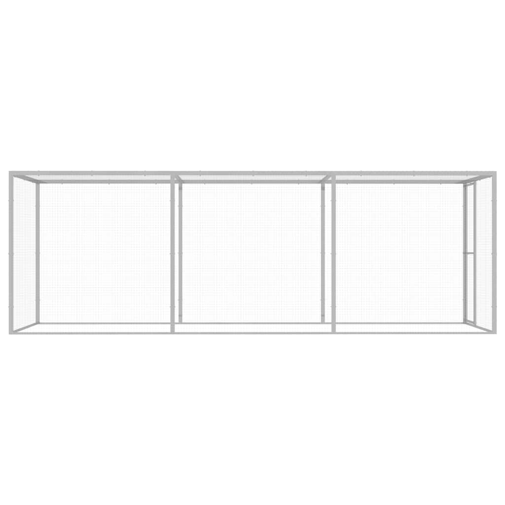 Jaula para gatos 4,5x1,5x1,5 m aço galvanizado