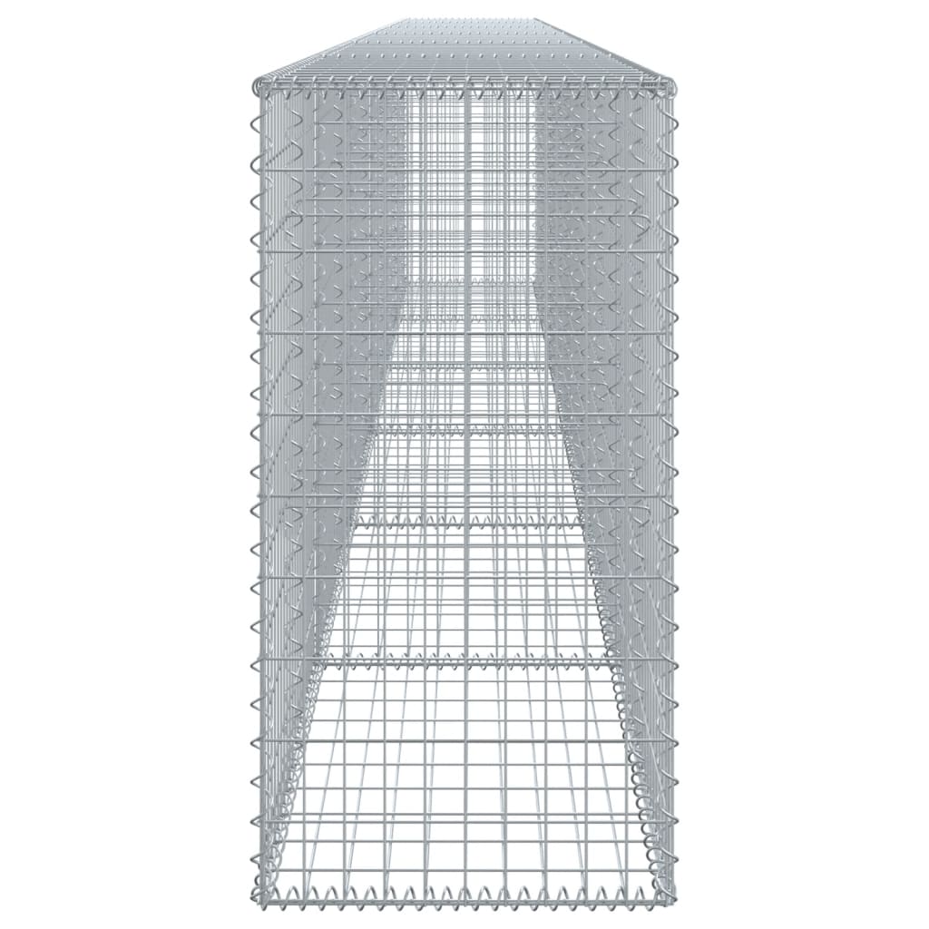 Cesto gabião com cobertura 600x50x100 cm ferro galvanizado