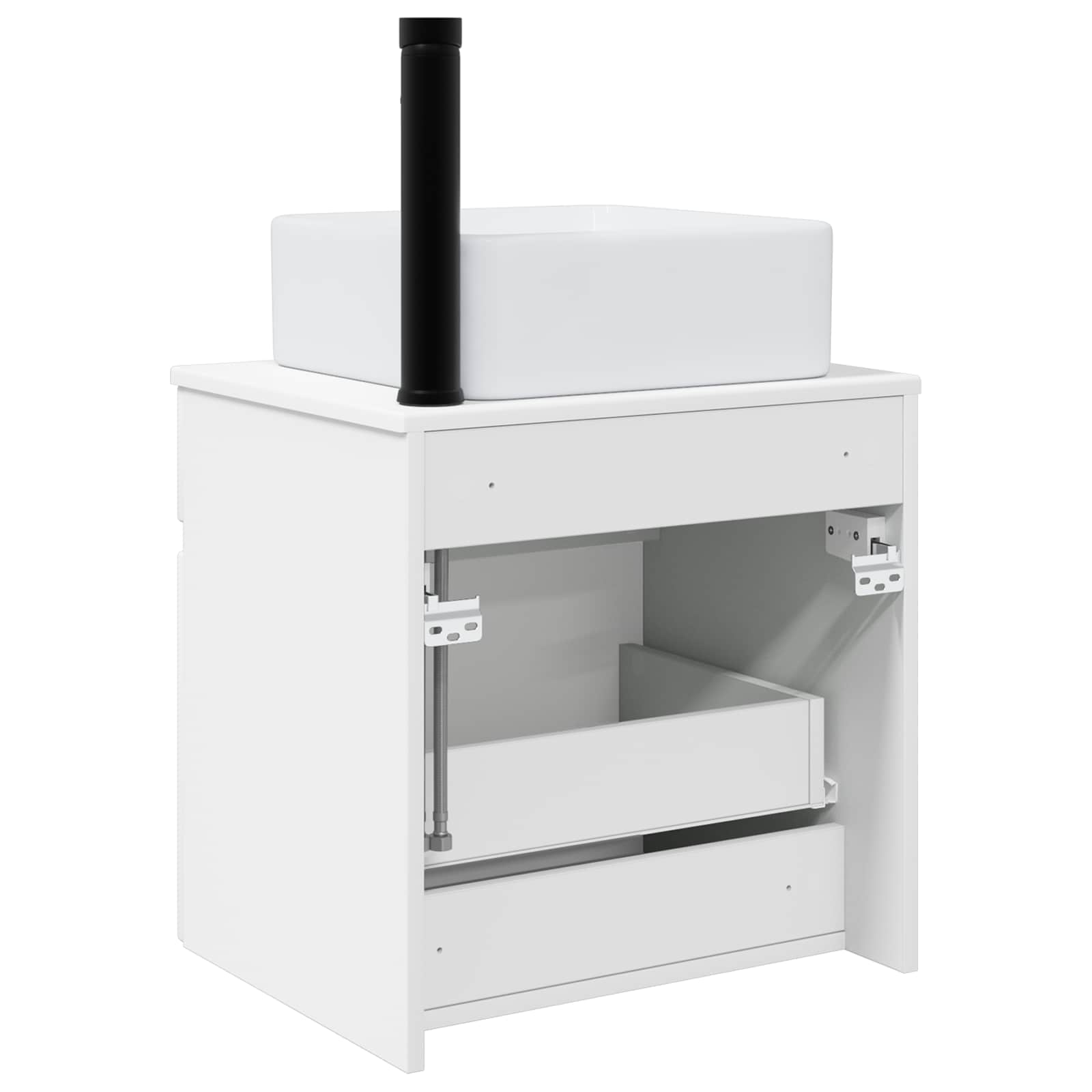 Vanidade de pia de parede branco 49 x 41 x 63 cm