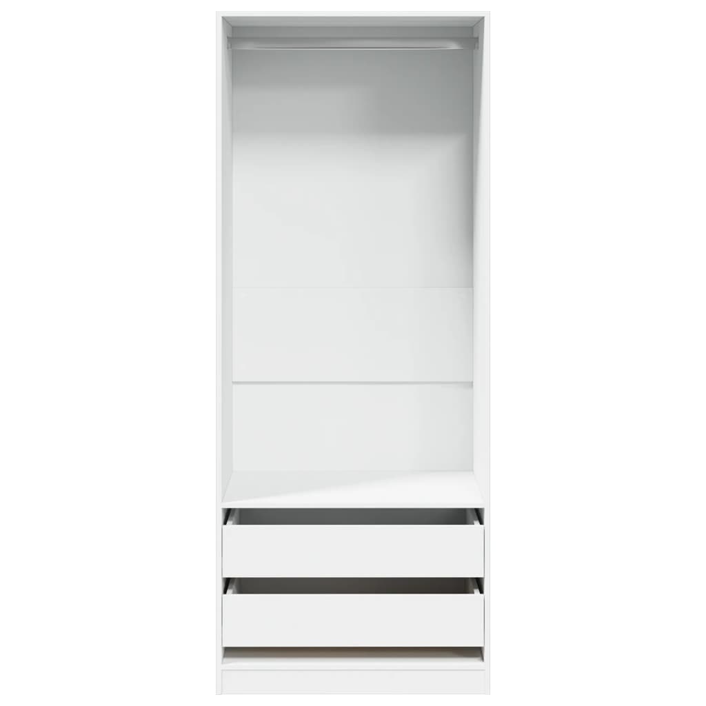 Roupeiro 80x50x200 cm derivados de madeira branco