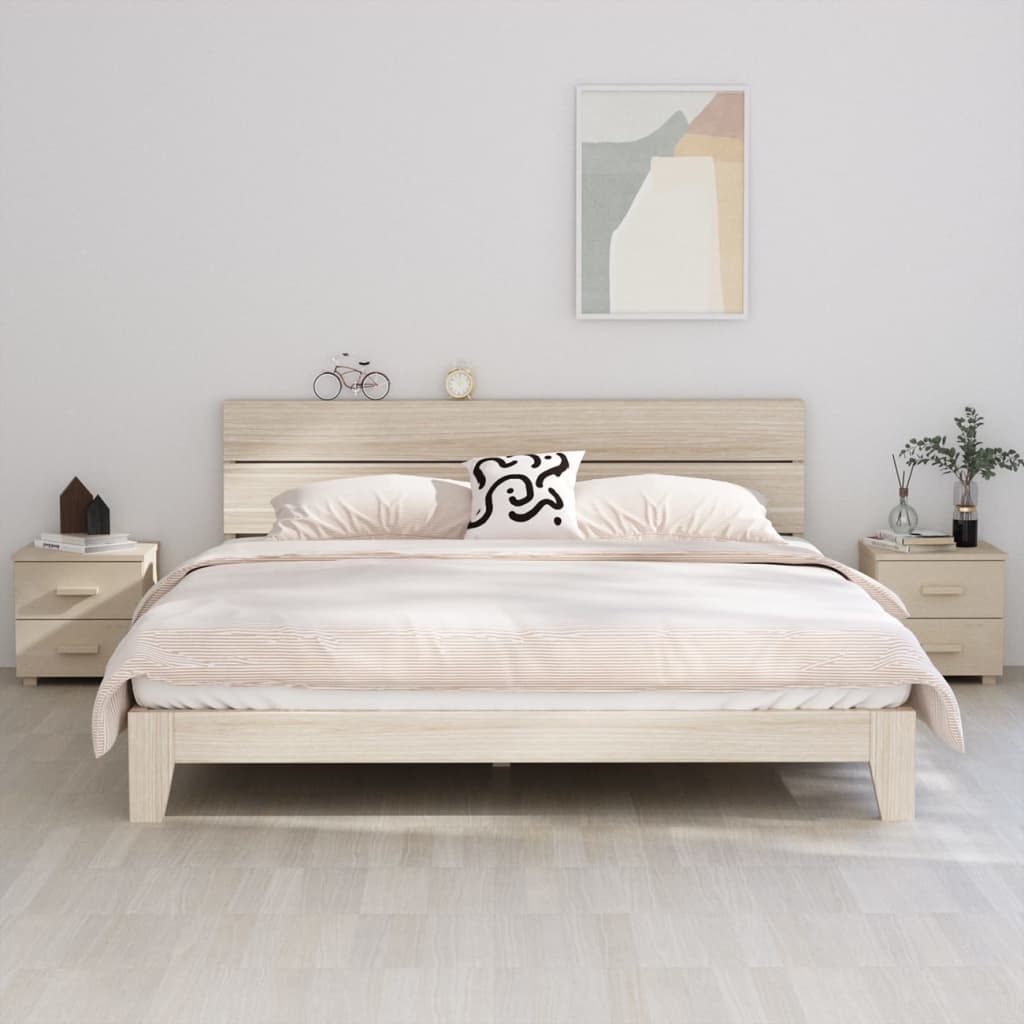 Mesas cabeceira 2pcs hamar 40x35x44,5 pinho maciço castanho-mel